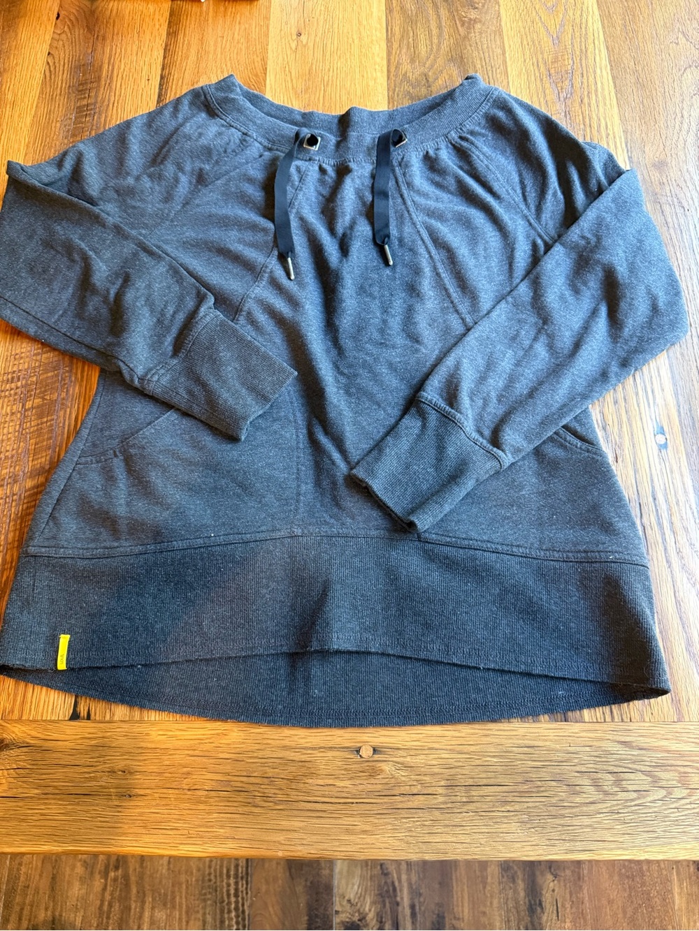 Lole Dark Charcoal Drawstring Hoodie